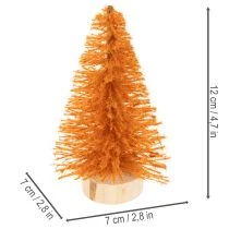 Prodotto Mini albero di Natale artificiale per decorazione da tavola, 12 cm, 6 pezzi
