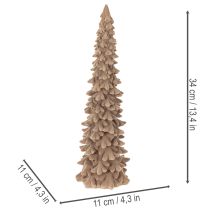 Prodotto Albero di Natale decorativo innevato per decorazioni invernali, 34 cm