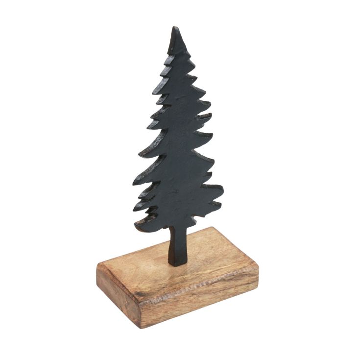 Decorazione natalizia Decorazione da tavolo in legno e metallo per albero di Natale H22cm