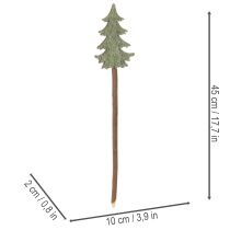 Prodotto Albero di Natale decorativo su bastoncino per vasi e composizioni alte, 45 cm, 6 pezzi