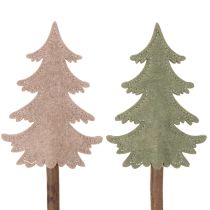 Prodotto Albero di Natale decorativo su bastoncino per vasi e composizioni alte, 45 cm, 6 pezzi