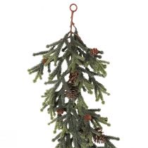 Prodotto Ghirlanda di abete verde con pigne marroni natalizia 185 cm