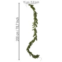 Prodotto Ghirlanda artificiale di abete verde per decorazioni festive, 200 cm