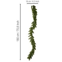 Prodotto Ghirlanda artificiale di abete, verde, per decorazioni festive, 180 cm