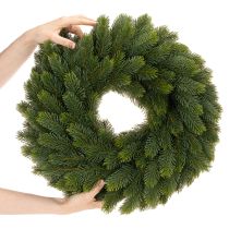 Prodotto Ghirlanda artificiale di rami di abete, verde, rotonda, 50 cm