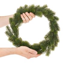 Prodotto Ghirlanda artificiale di abete verde per decorazione della porta, 35 cm