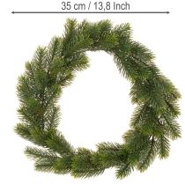 Prodotto Ghirlanda artificiale di abete verde per decorazione della porta, 35 cm