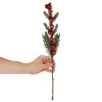 Prodotto Ramo di abete artificiale con palline di Natale, 48 cm, 2 pezzi