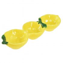 Ciotole per tapas in ceramica decorazione da tavola al limone 28,5 cm H4 cm