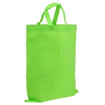 Borsa verde in pile 37,5 cm x 46 cm 24 pezzi
