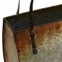 Borsa per fioriera in metallo per piantare 26×12,5×27 cm