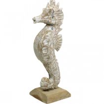 Prodotto Cavalluccio marino Deco Decorazione marittima in legno bianco Deco Figura H38cm