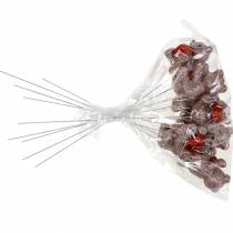 Prodotto Orsetto decorativo con cuore, San Valentino, fiore con glitter 9 pz.