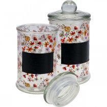 Barattoli di tè barattolo di vetro con coperchio barattoli di spezie 4 pezzi su vassoio