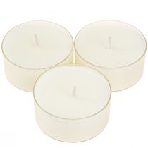Tea light maxi con trasp. Cassa bianca 54mm 16 pz