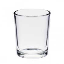 Bicchieri Tealight trasparenti Ø5cm H6.5cm 24pz