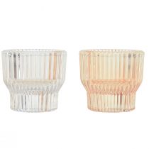 Prodotto Portacandele in vetro vetro colorato Ø5,5 cm A5 cm 2 pezzi