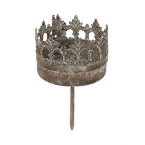 Prodotto Portacandele antico Ø5cm H10cm grigio 4 pezzi