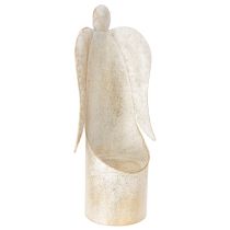 Prodotto Portacandele a forma di angelo, color oro, per decorazione da tavola, 50 cm