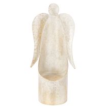 Prodotto Portacandele a forma di angelo, color oro, per decorazione da tavola, 50 cm
