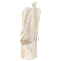Prodotto Portacandele a forma di angelo, color oro, per decorazione da tavola, 50 cm