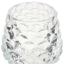 Prodotto Portacandele in vetro conico con base H19,5/22,5 cm, set da 2