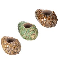 Prodotto Portacandele a forma di pigna, 8 cm, 3 pezzi