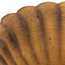 Prodotto Portacandele vintage, piccola ciotola, metallo color ruggine, Ø10cm, H4.5cm