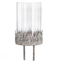 Prodotto Portacandela da collegare con candela in vetro grigio Ø5,5 cm 4 pezzi