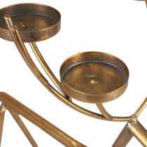 Prodotto Portacandela decorativo in metallo con cervo H44,5 cm