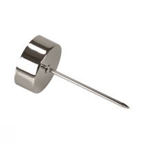 Prodotto Portacandelina da incollare Corona dell'Avvento argento Ø4cm 8 pz
