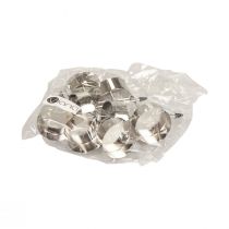 Prodotto Portacandelina da incollare Corona dell'Avvento argento Ø4cm 8 pz