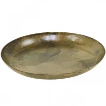 Prodotto Piatto decorativo effetto ottone Decorazione piatto metallico Ø30,5 cm