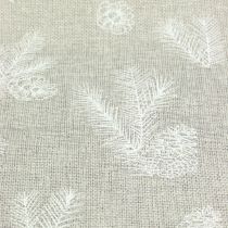 Tovaglia con motivo in abete grigio 20 cm 5 m