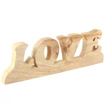 Prodotto Supporto in legno per decorazione da tavolo “Love” in legno di salice naturale 60×19 cm