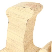 Prodotto Supporto in legno per decorazione da tavolo “Love” in legno di salice naturale 60×19 cm