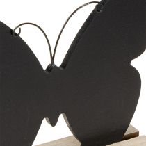 Prodotto Decorazione da tavolo in legno decorazione farfalla nero naturale 15cm 6 pezzi
