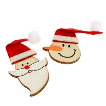 Prodotto Decorazione da tavola Babbo Natale, pupazzo di neve 4-5 cm 12 pezzi