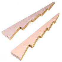 Prodotto Decorazione da tavola Albero di Natale carta a nido d'ape Albicocca Oro H30cm 2 pz