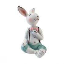 Prodotto Decorazione da tavola Coniglietti pasquali ragazzi bianco blu rosa 8,5 cm 4 pezzi