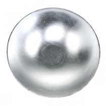 Ciotola decorativa da tavola argento Ø28cm plastica