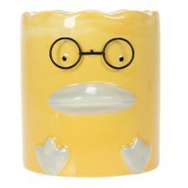 Prodotto Vaso decorativo cilindrico in ceramica a forma di anatra per una casa elegante, 13 cm, 2 pezzi