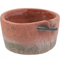 Vaso da fiori in cemento cachepot vaso in terracotta Ø18,5cm H10,5cm