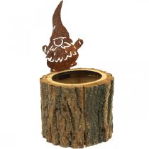 Prodotto Vaso da fiori fioriera in legno effetto legno imp arrugginito H24cm