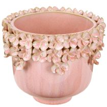Prodotto Vaso per fiori in ceramica rosa – Elegante vaso per piante con decorazione floreale Ø16cm