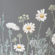 Prodotto Vaso da fiori con delicato motivo di fiori selvatici, pratico da usare su balcone o terrazza, 15 cm, 3 pezzi