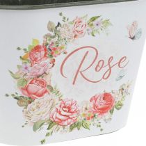 Fioriera, vaso decorativo rose, fioriera L19cm H12.5cm
