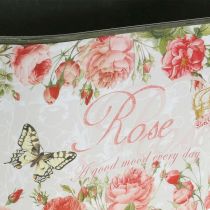 Vaso per piante rose, vaso decorativo, vaso per fiori L18,5 cm H10,5 cm
