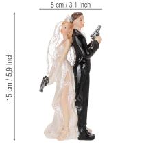 Prodotto Decorazione per torta nuziale, sposi, 15,5 cm