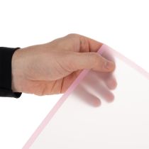 Prodotto Pellicola trasparente rosa opaca, resistente all'acqua, per fioristi, 57 cm, ritagliabile su misura per bouquet, 20 pezzi.